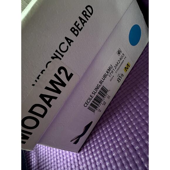 $375 Veronica Beard Womens Denim Cecile Slingback Sandals Size 8.5 M New - Picture 6 of 7